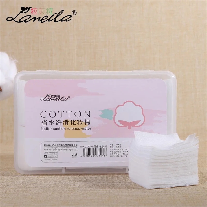 [NHẬP KHẨU] Bông Tẩy Trang Siêu Mềm Mịn Lameila Cotton CXT001 - Hộp 1000 Miếng 3