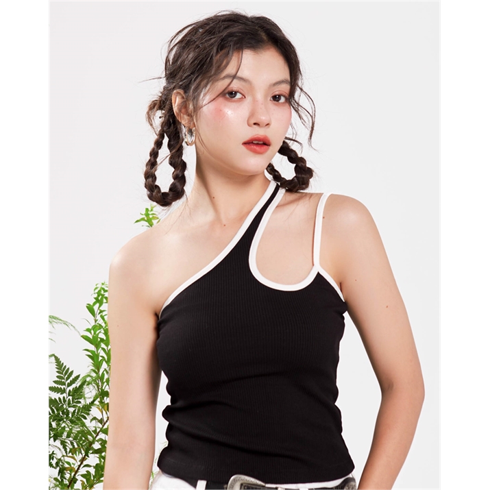 Áo Thun Kiểu Cut Out - Đen- T0801 1