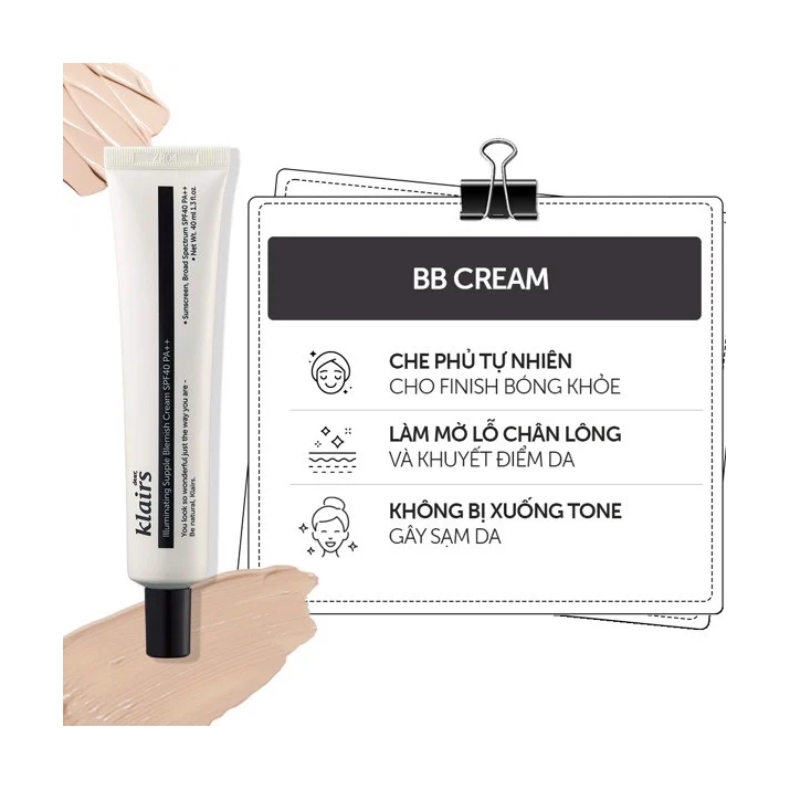 Dear, Klairs Kem nền Illuminating Supple Blemish Cream 40ml 3