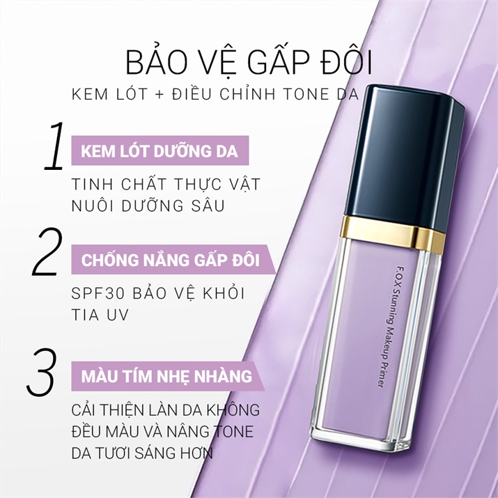 FOX Kem lót hiệu chỉnh màu da Stunning Makeup Primer SPF30 (30ml) 1