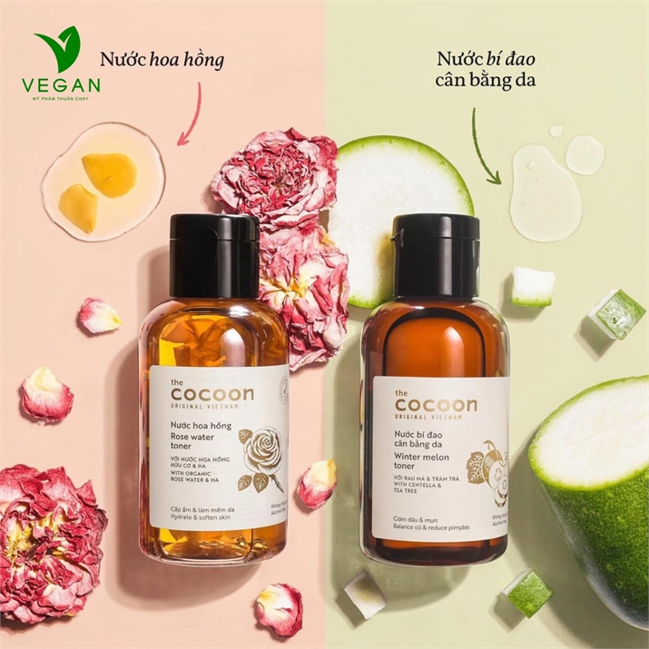 Nước hoa hồng cocoon 140ml (rose water toner) Cấp ẩm cho da 3