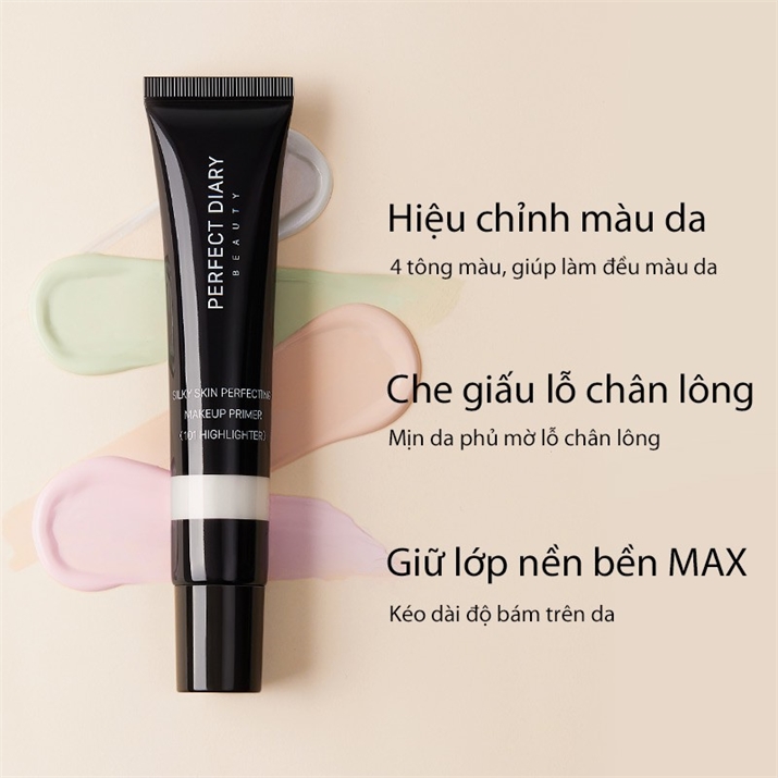 Perfect Diary Kem lót Silky Light Rhythm Repairing Makeup Primer 3