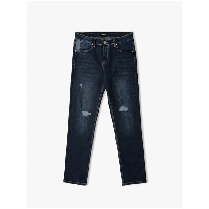 QUẦN JEANS XANH REGULAR TÚI THÊU QJ072 1